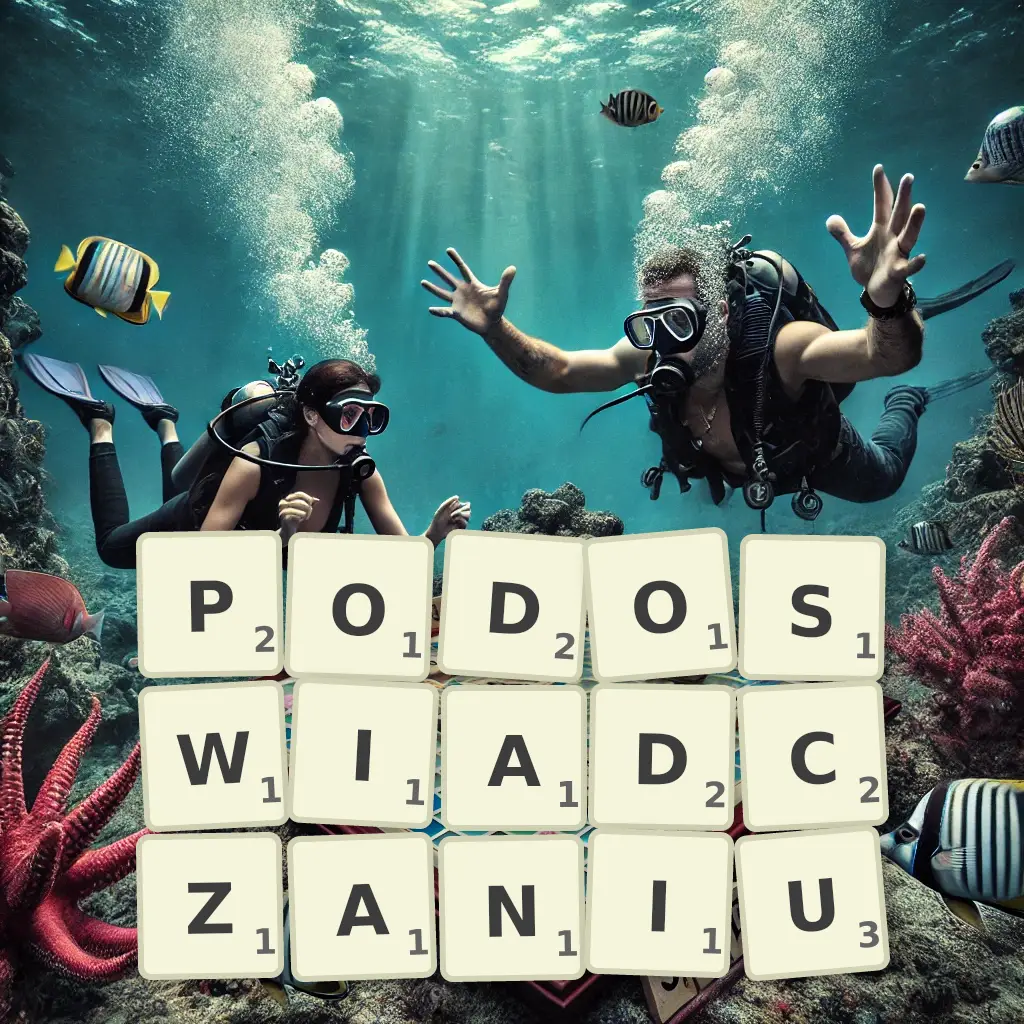 Słowa z liter PODOŚWIADCZANIU