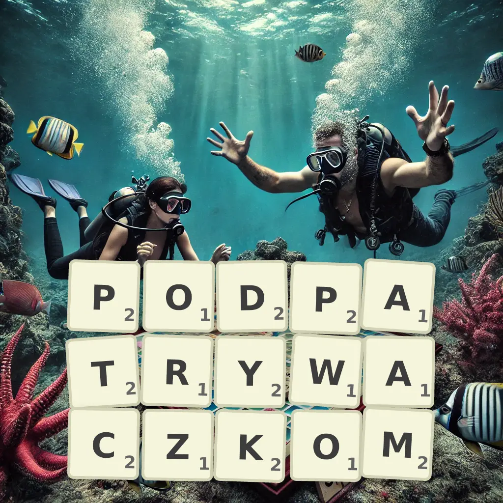 Słowa z liter PODPATRYWACZKOM