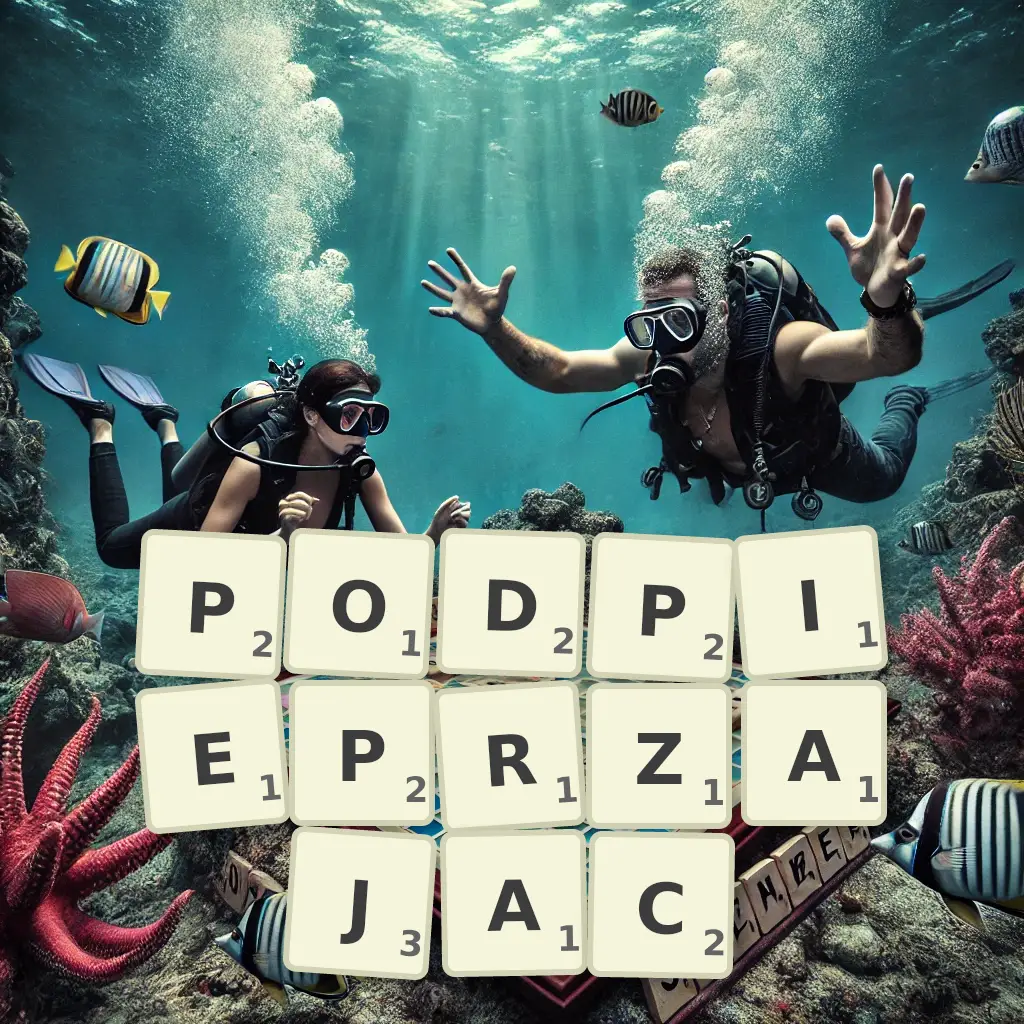 Słowa z liter PODPIEPRZAJĄC