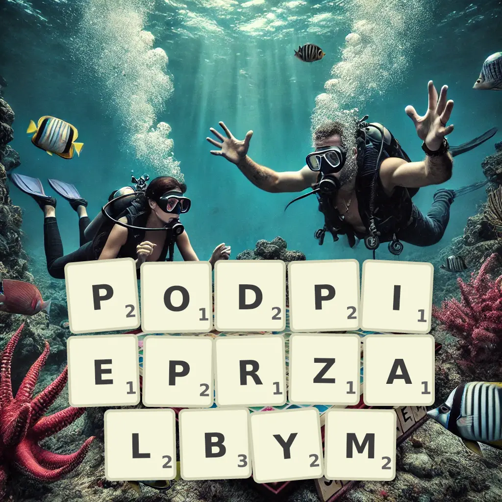 Słowa z liter PODPIEPRZAŁBYM