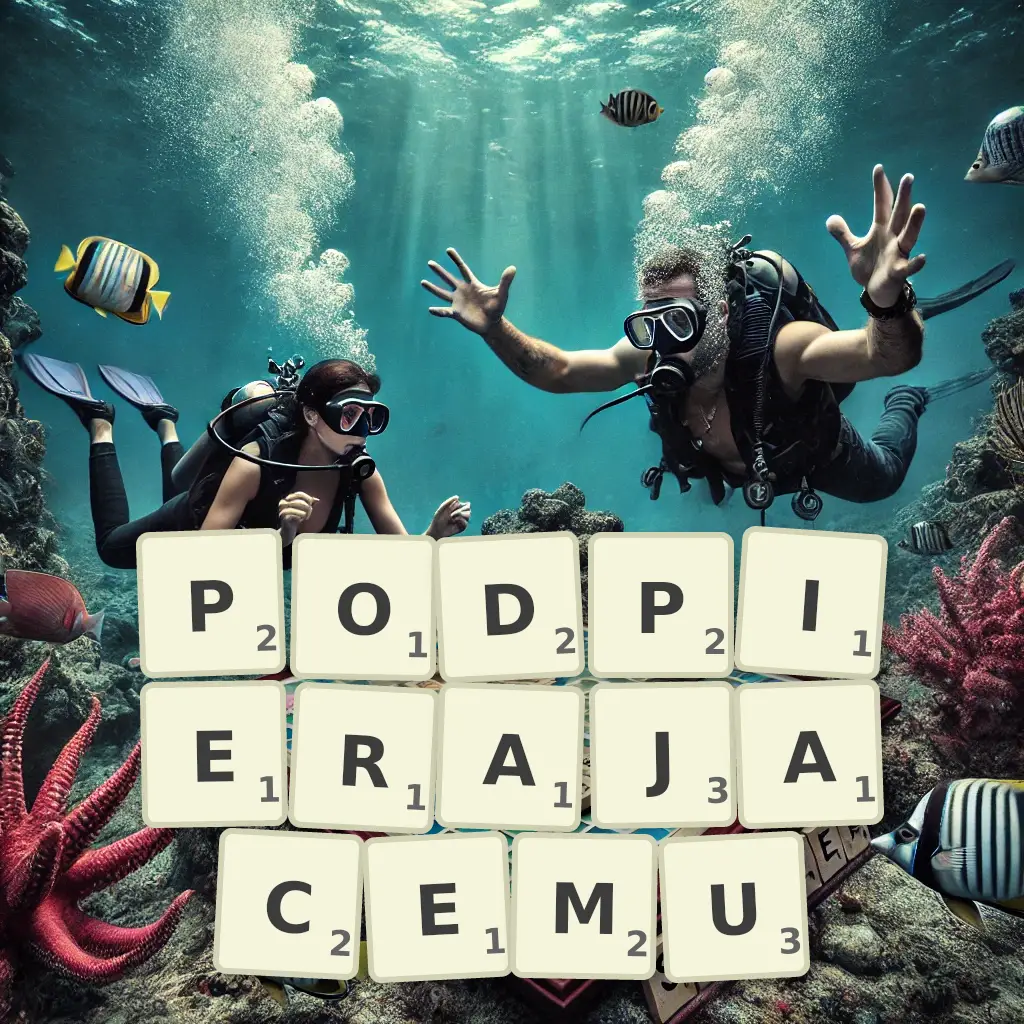 Słowa z liter PODPIERAJĄCEMU