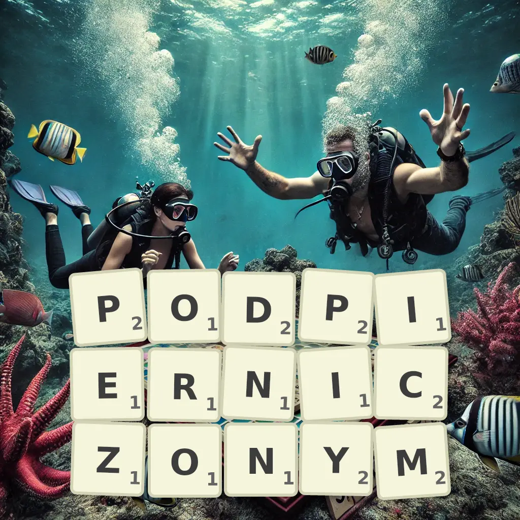 Słowa z liter PODPIERNICZONYM