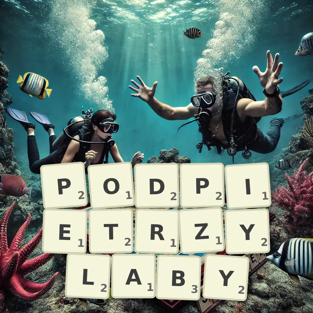 Słowa z liter PODPIĘTRZYŁABY