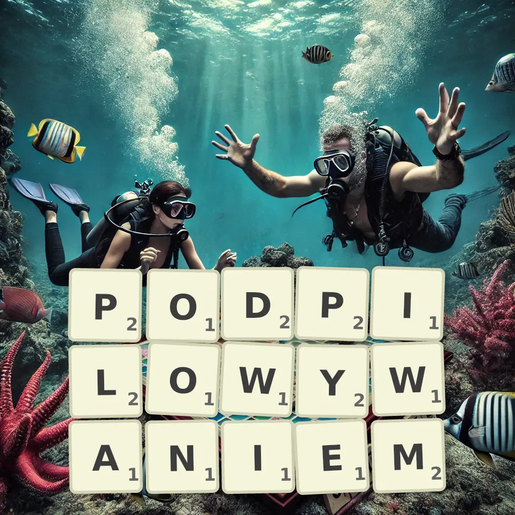 Słowa z liter PODPIŁOWYWANIEM