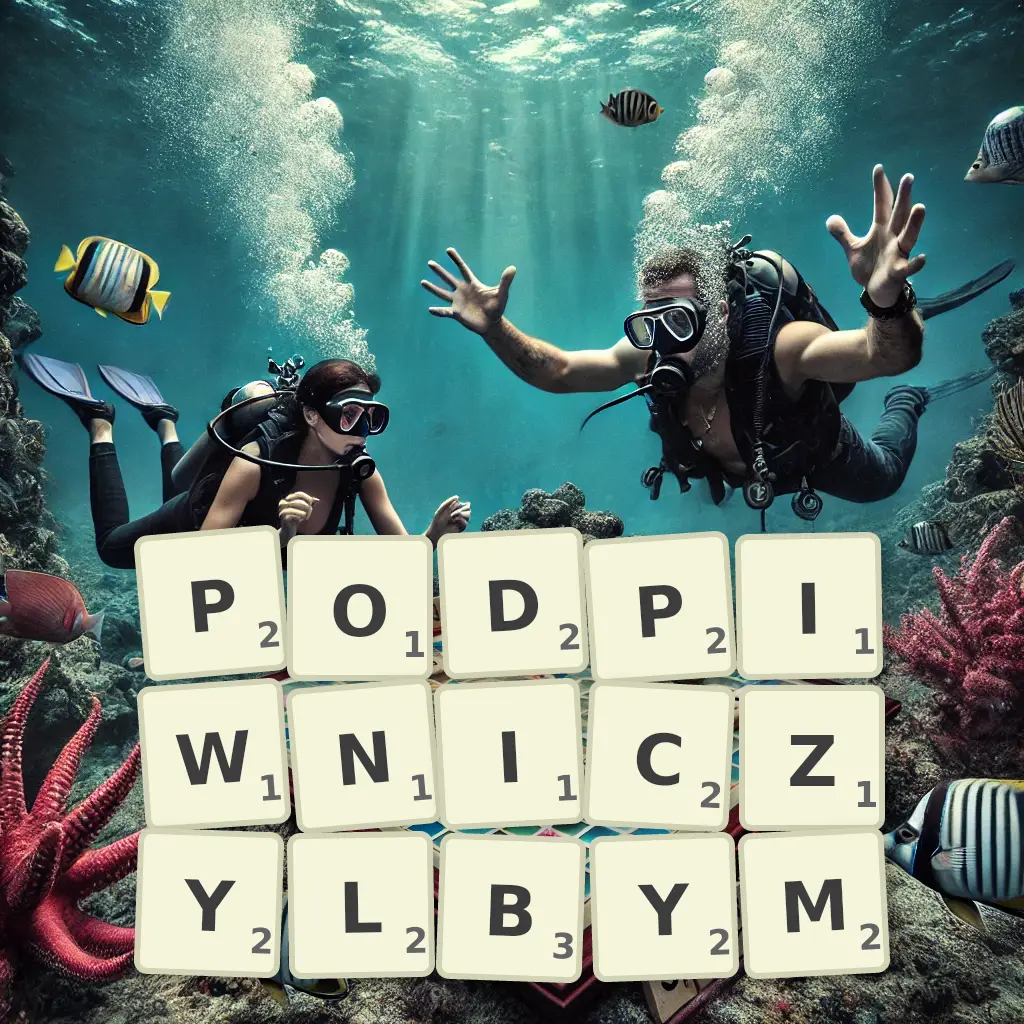 Słowa z liter PODPIWNICZYŁBYM