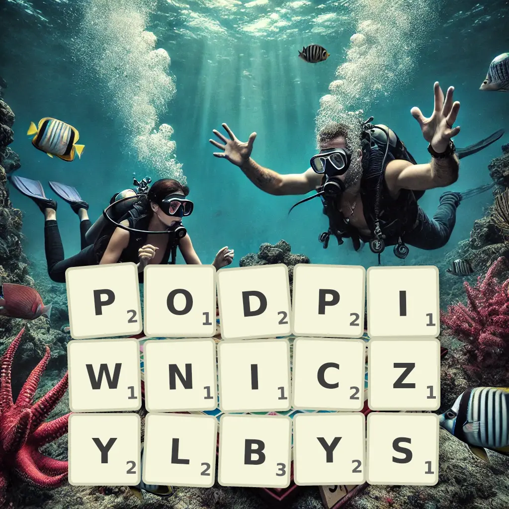 Słowa z liter PODPIWNICZYŁBYŚ