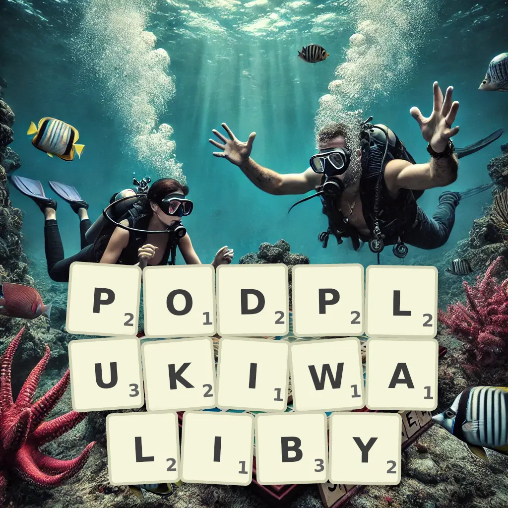 Słowa z liter PODPŁUKIWALIBY