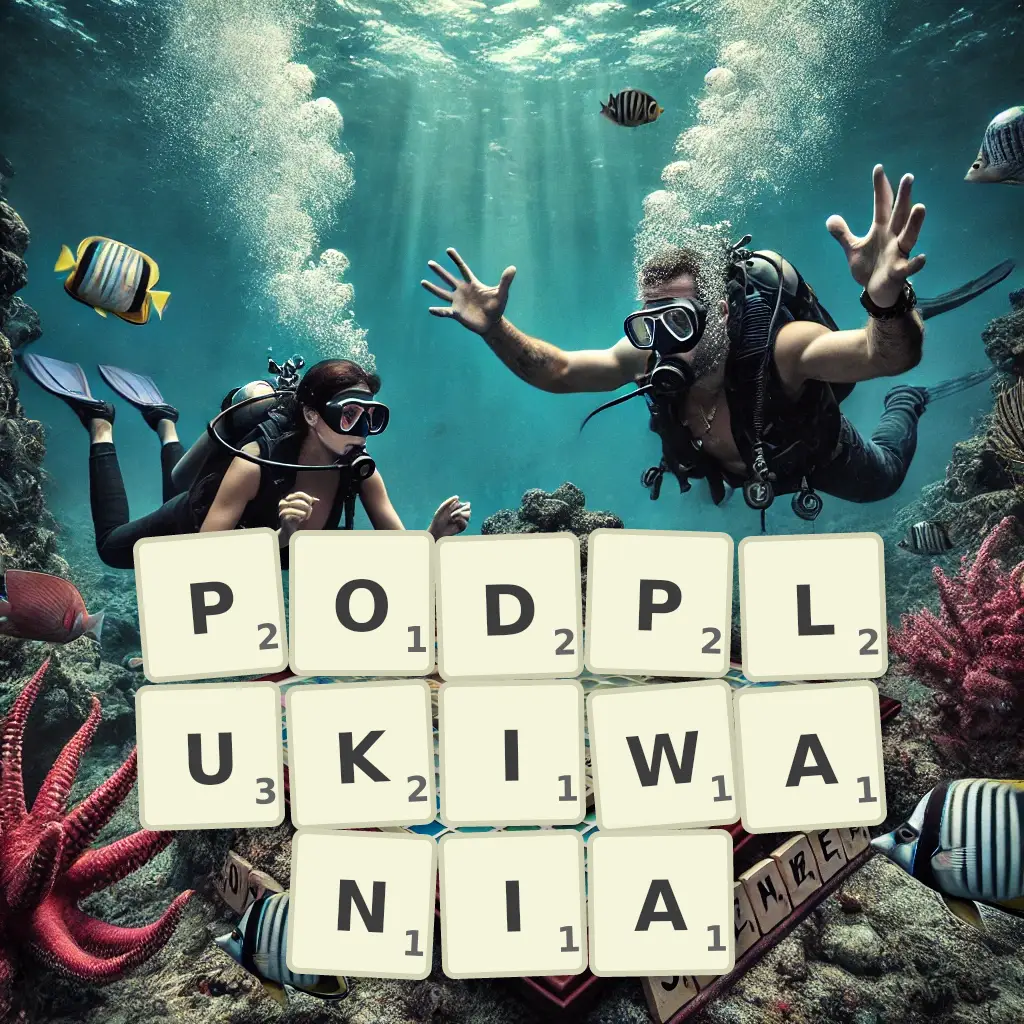 Słowa z liter PODPŁUKIWANIA