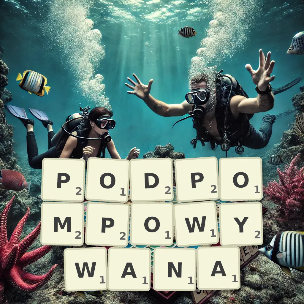 Słowa z liter PODPOMPOWYWANA