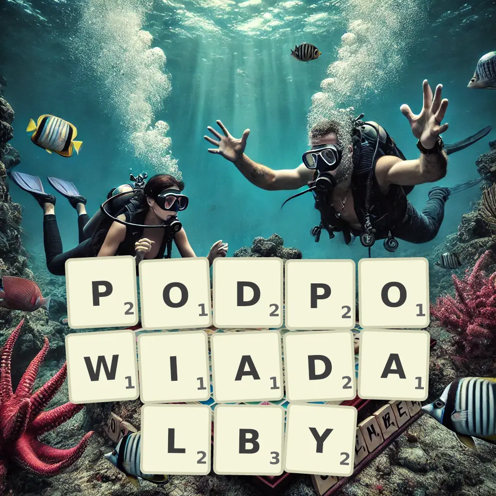 Słowa z liter PODPOWIADAŁBY