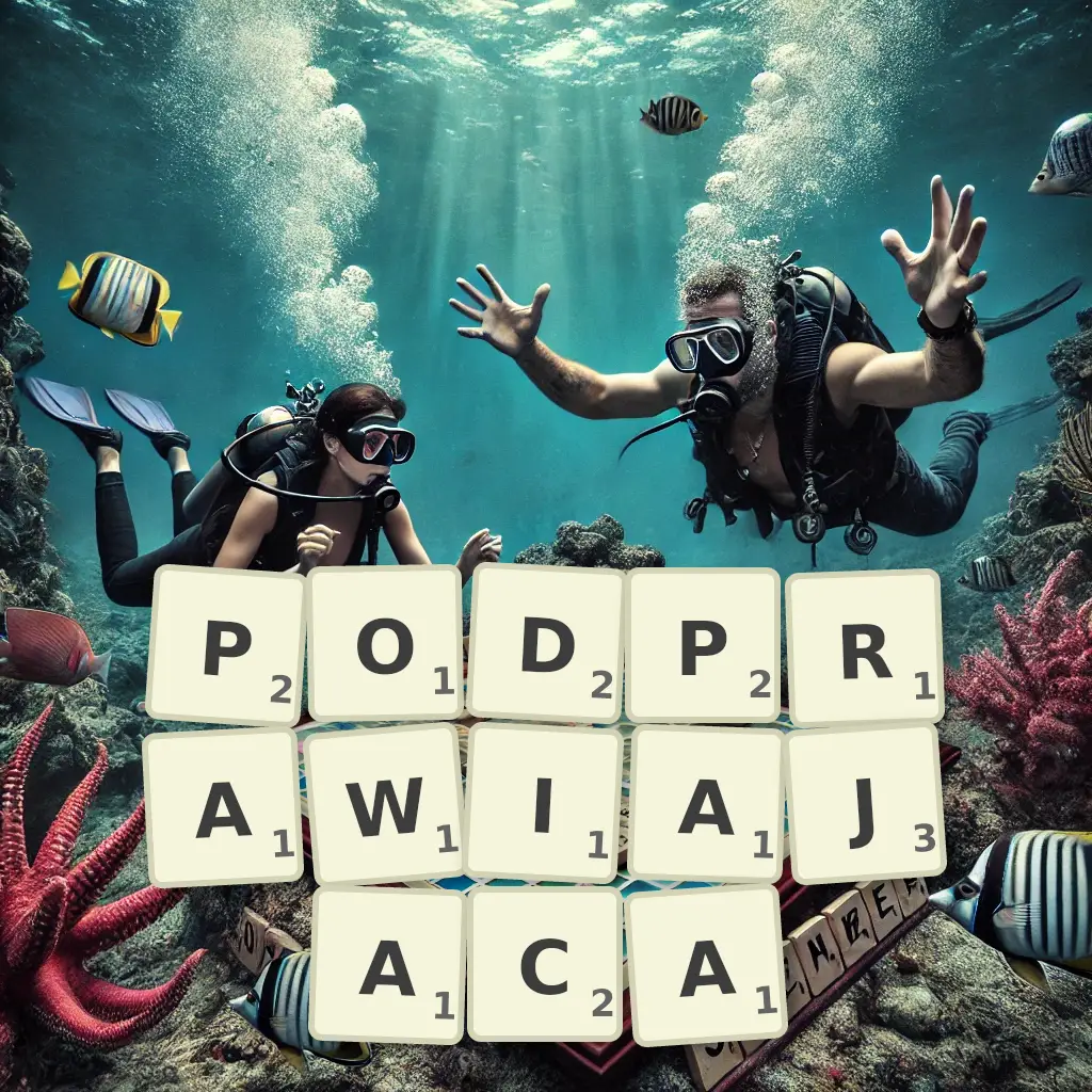 Słowa z liter PODPRAWIAJĄCĄ