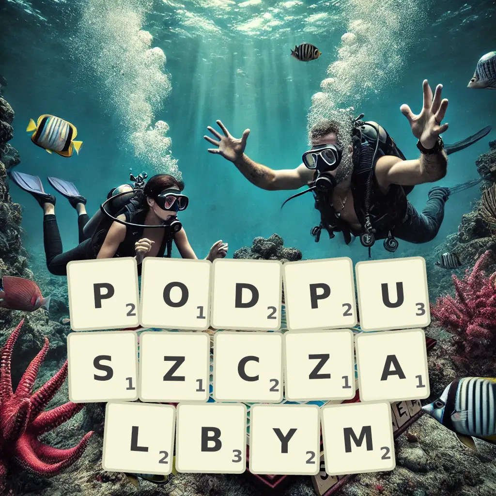 Słowa z liter PODPUSZCZAŁBYM