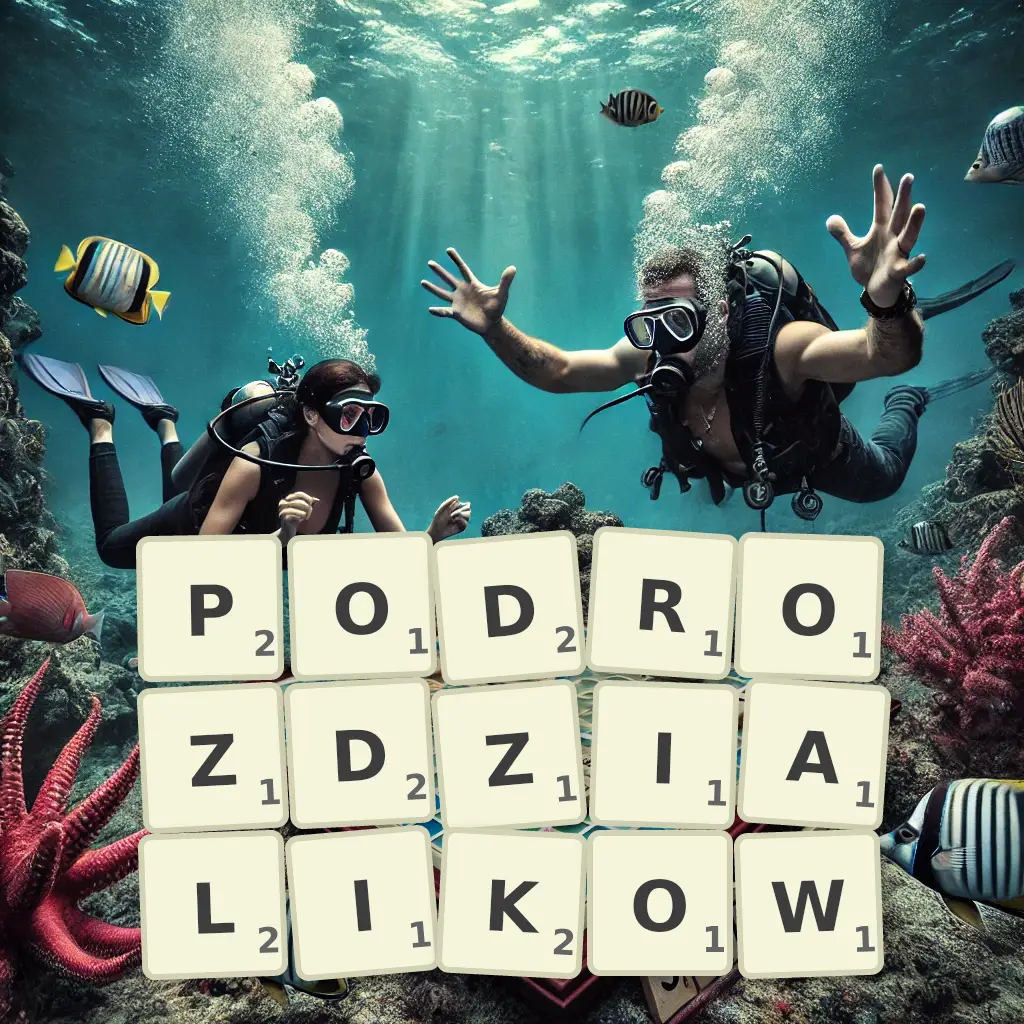 Lista słów z liter PODROZDZIALIKÓW Słowa z liter PODROZDZIALIKÓW