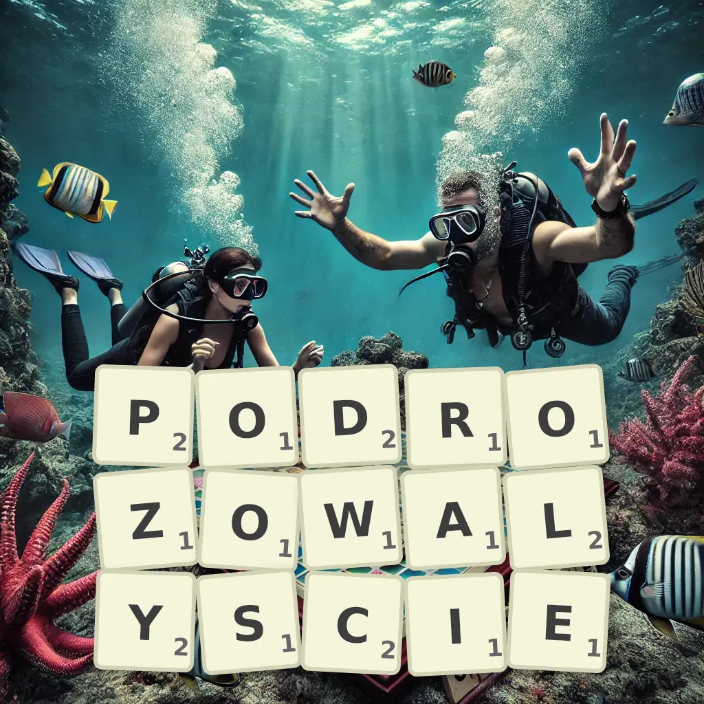 Słowa z liter PODRÓŻOWAŁYŚCIE