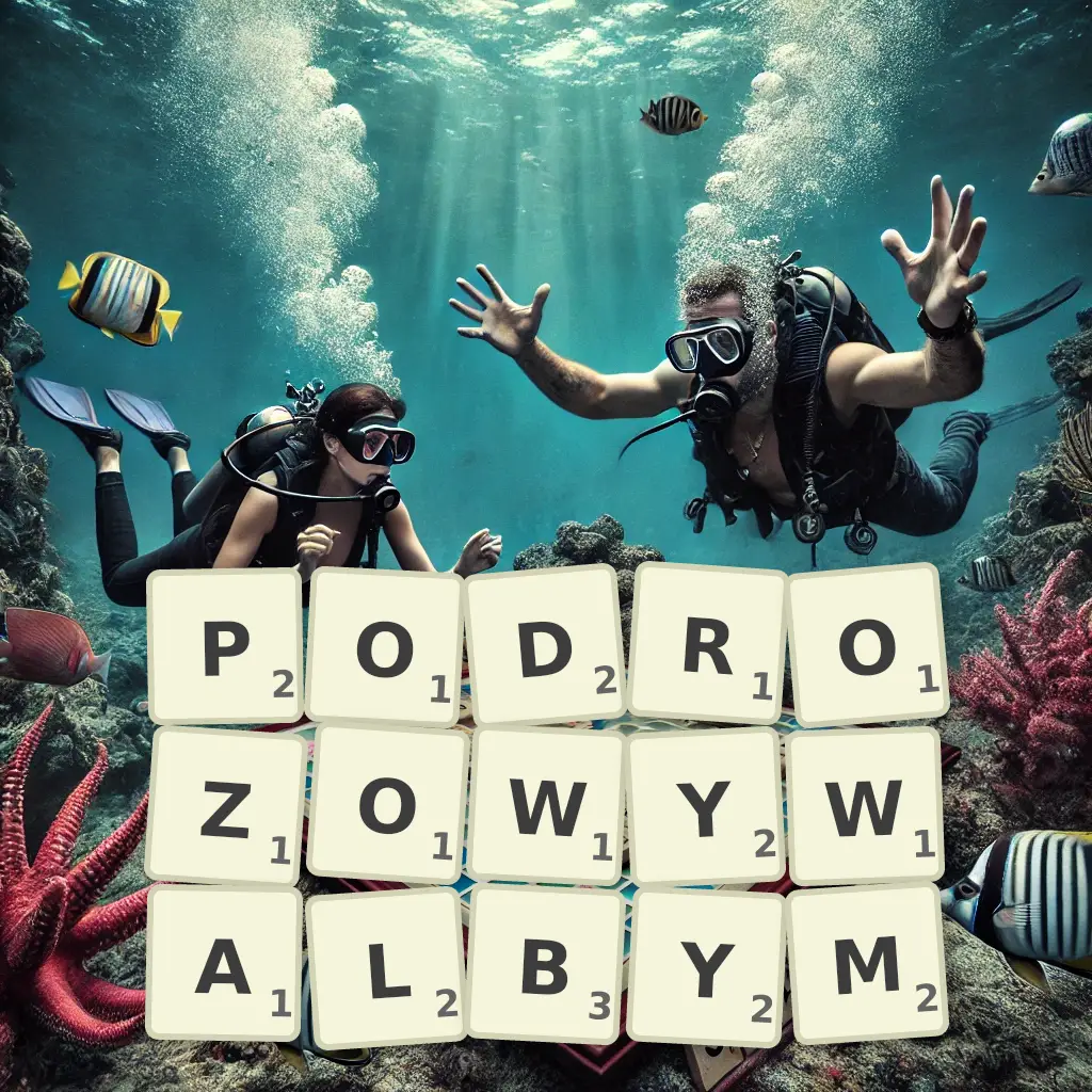Słowa z liter PODRÓŻOWYWAŁBYM