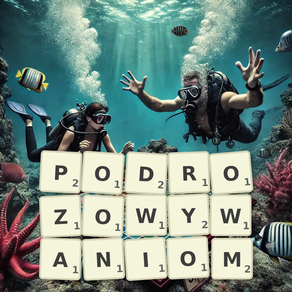 Słowa z liter PODRÓŻOWYWANIOM