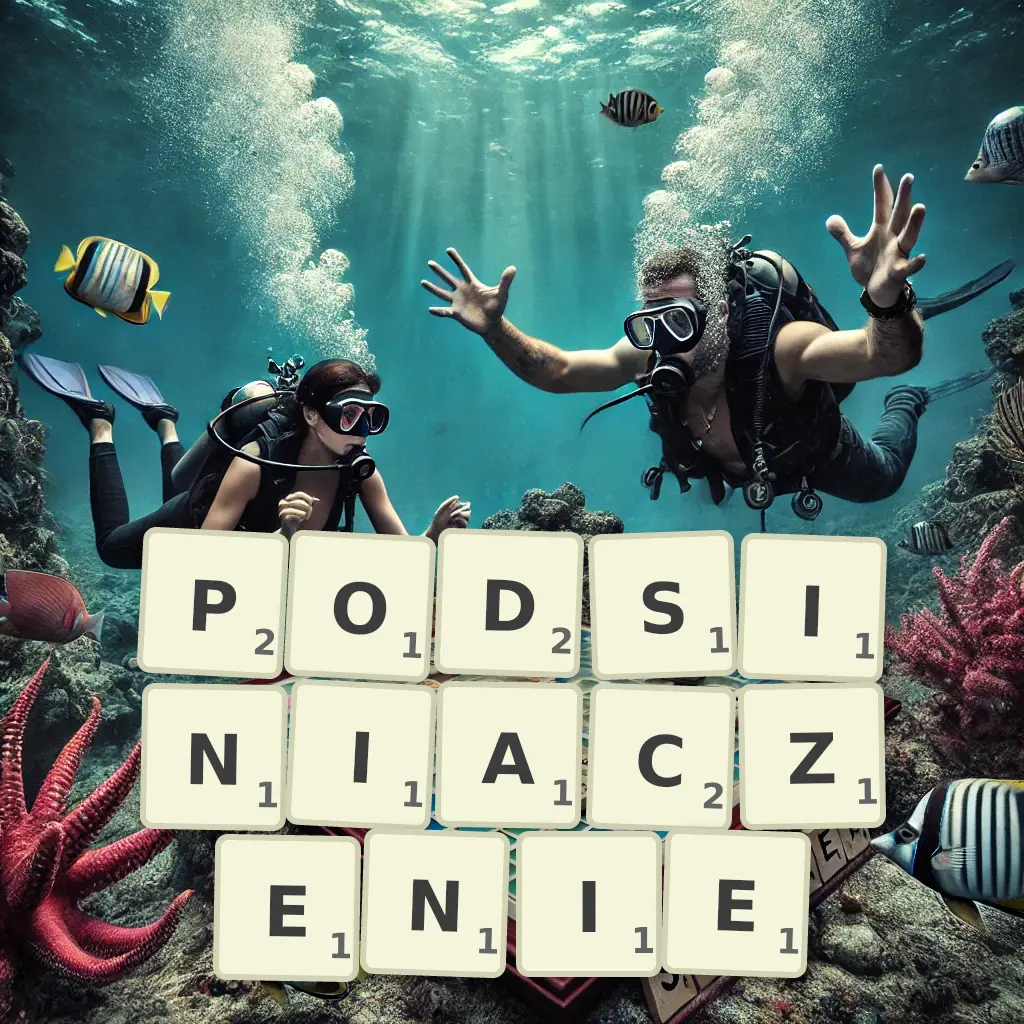 Słowa z liter PODSINIACZENIE