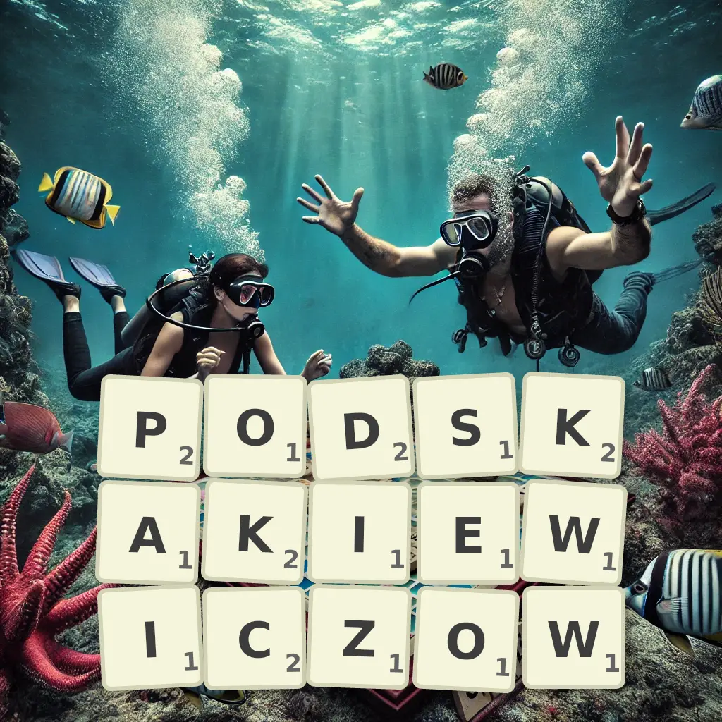 Słowa z liter PODSKAKIEWICZÓW