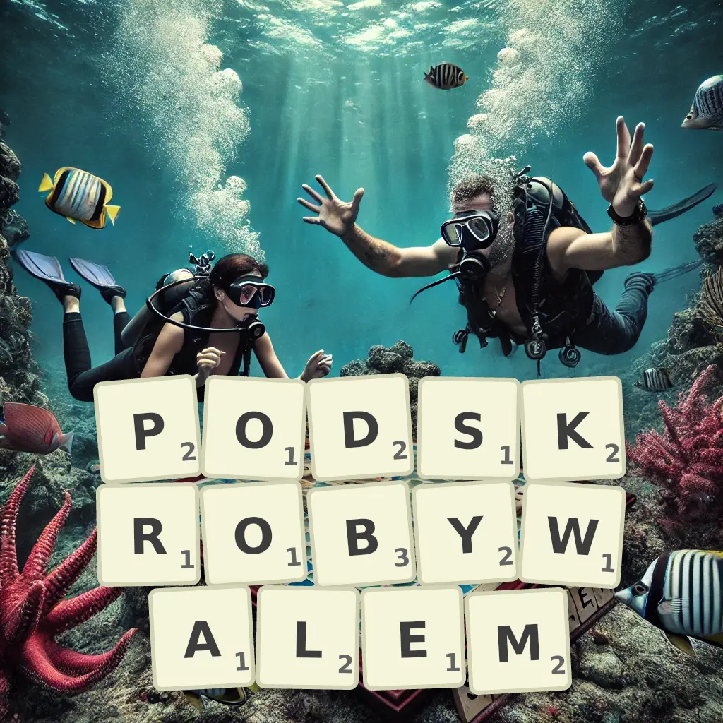 Słowa z liter PODSKROBYWAŁEM