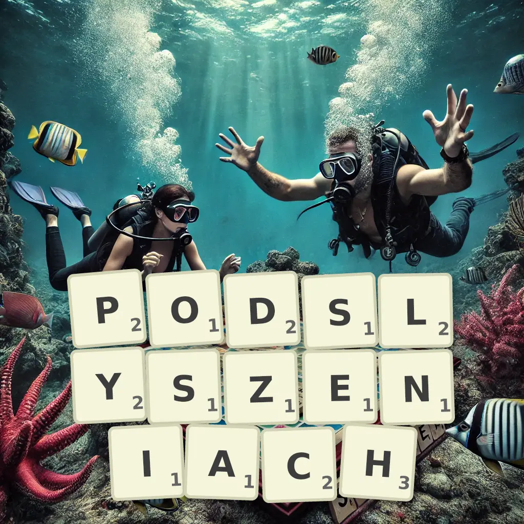 Słowa z liter PODSŁYSZENIACH
