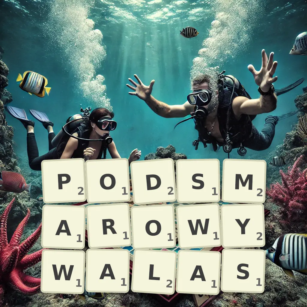 Słowa z liter PODSMAROWYWAŁAŚ