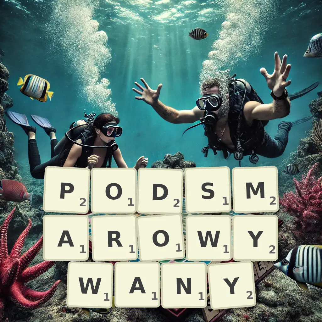 Słowa z liter PODSMAROWYWANY