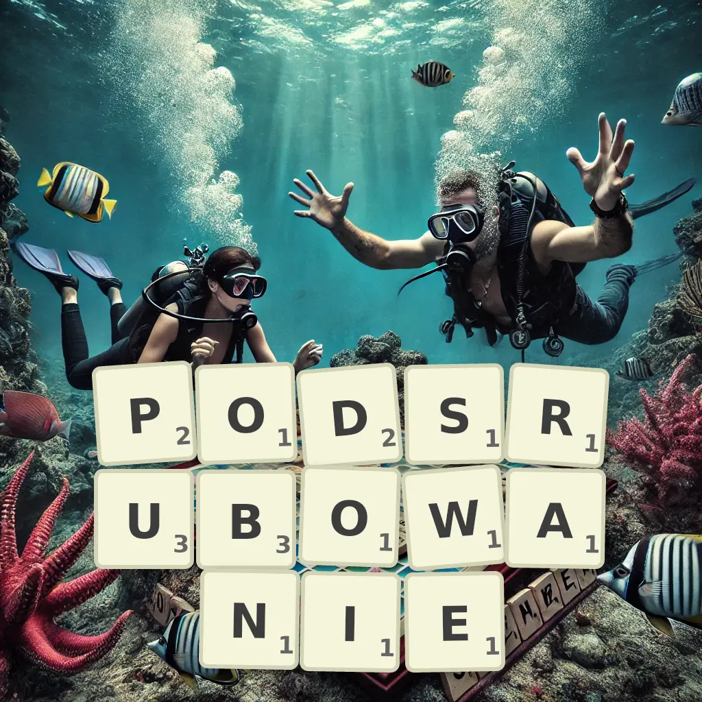 Słowa z liter PODŚRUBOWANIE