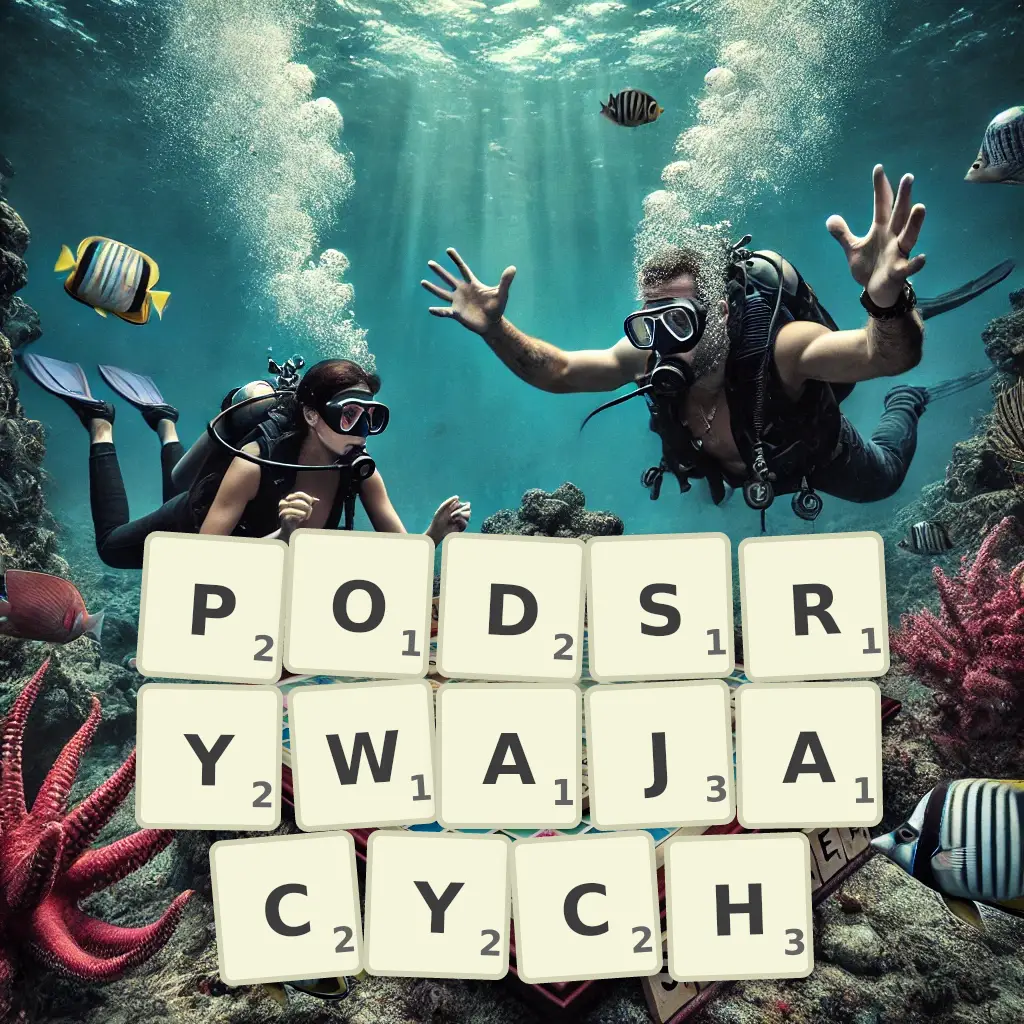 Lista słów z liter PODSRYWAJĄCYCH Słowa z liter PODSRYWAJĄCYCH
