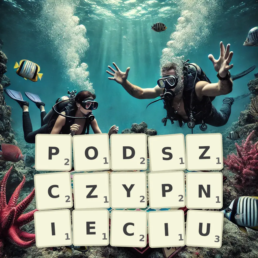Słowa z liter PODSZCZYPNIĘCIU