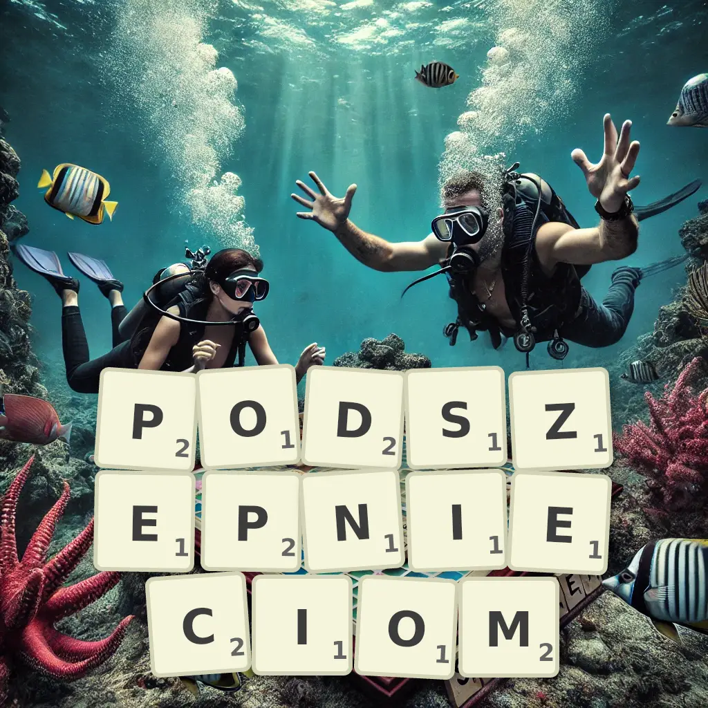 Słowa z liter PODSZEPNIĘCIOM