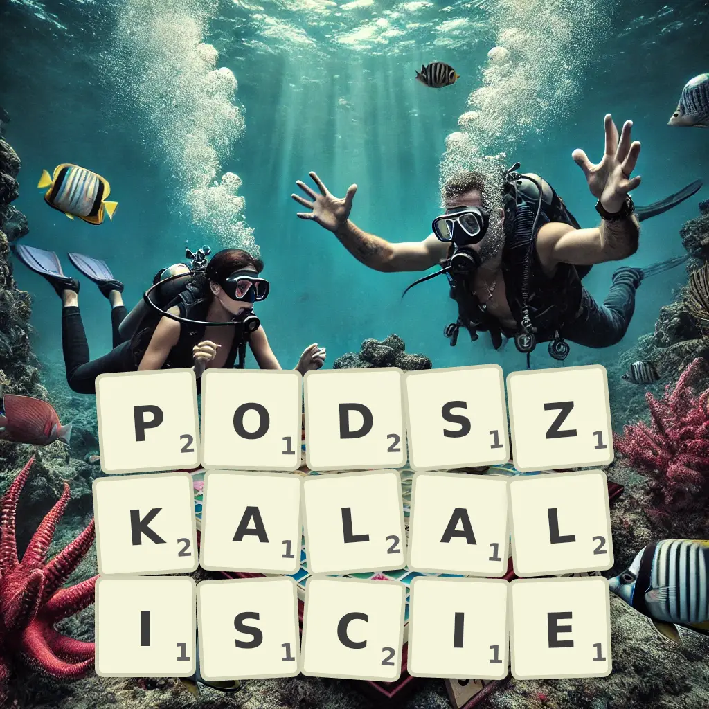 Słowa z liter PODSZKALALIŚCIE
