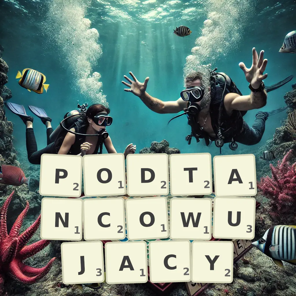 Słowa z liter PODTAŃCOWUJĄCY
