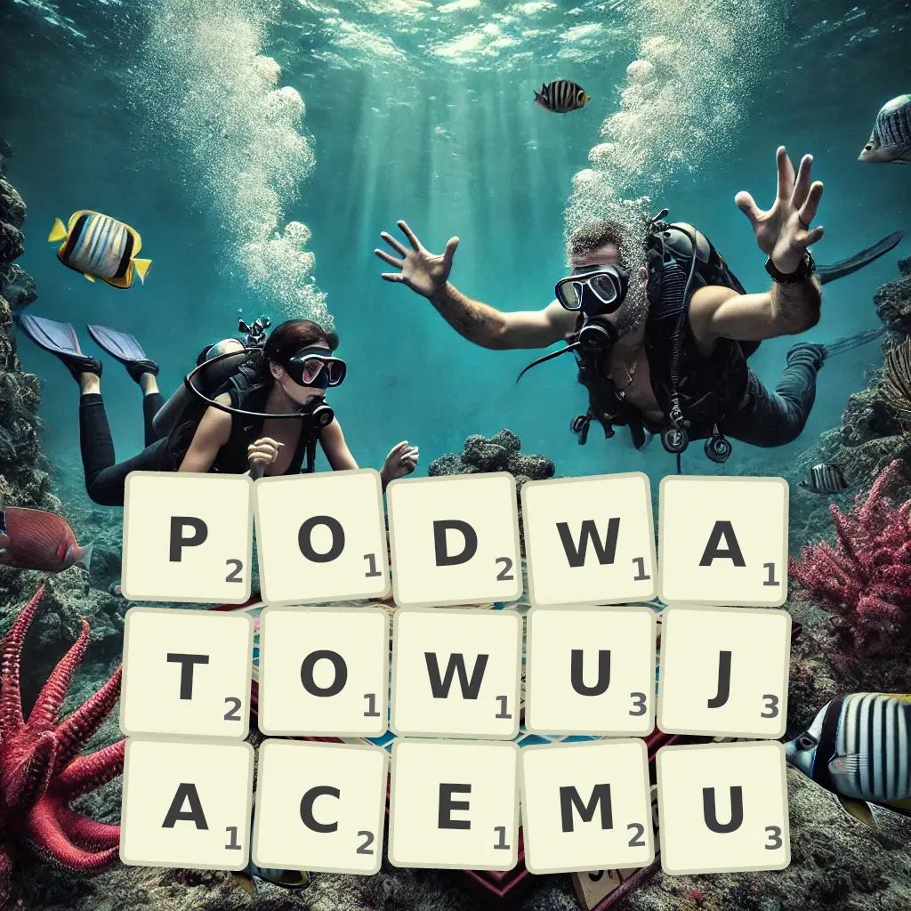 Słowa z liter PODWATOWUJĄCEMU