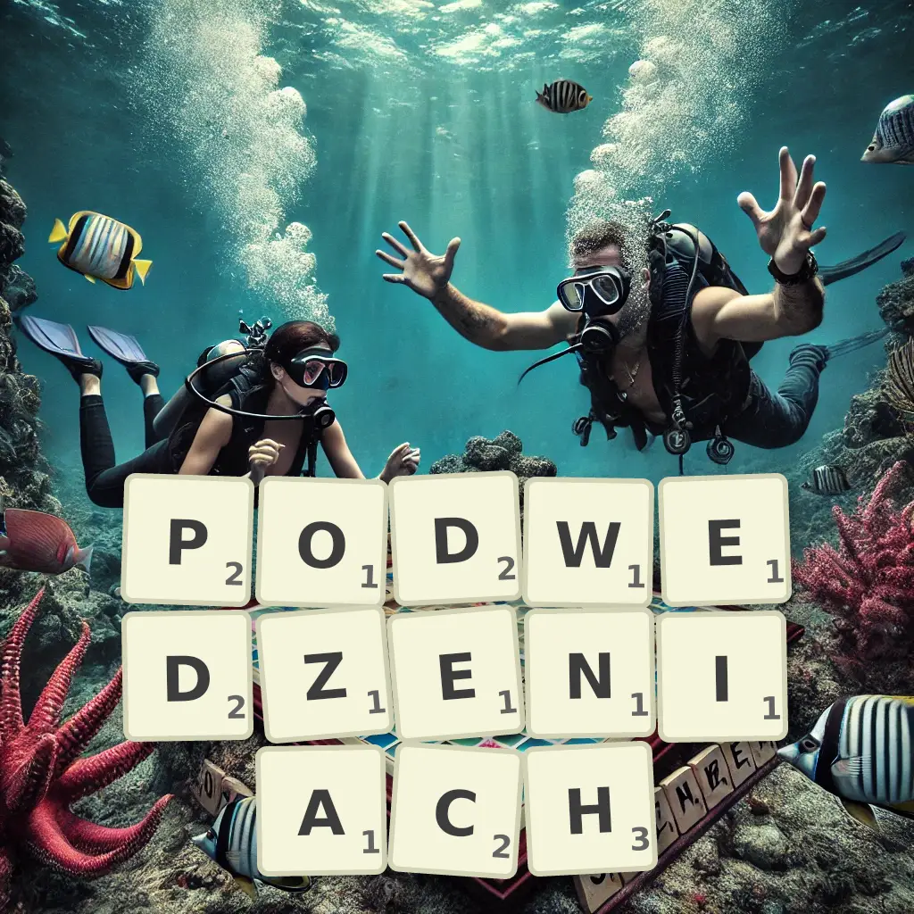 Słowa z liter PODWĘDZENIACH
