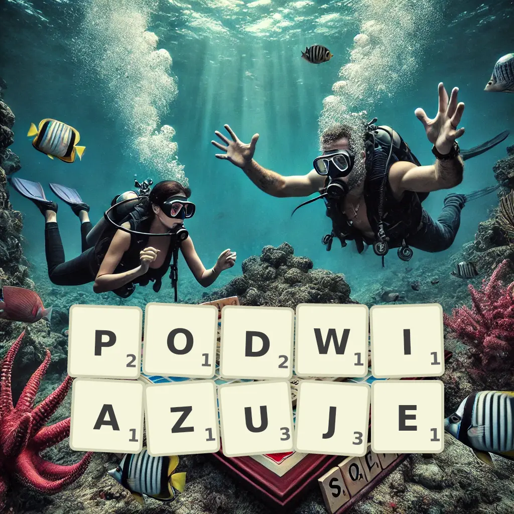 Słowa z liter PODWIĄZUJE