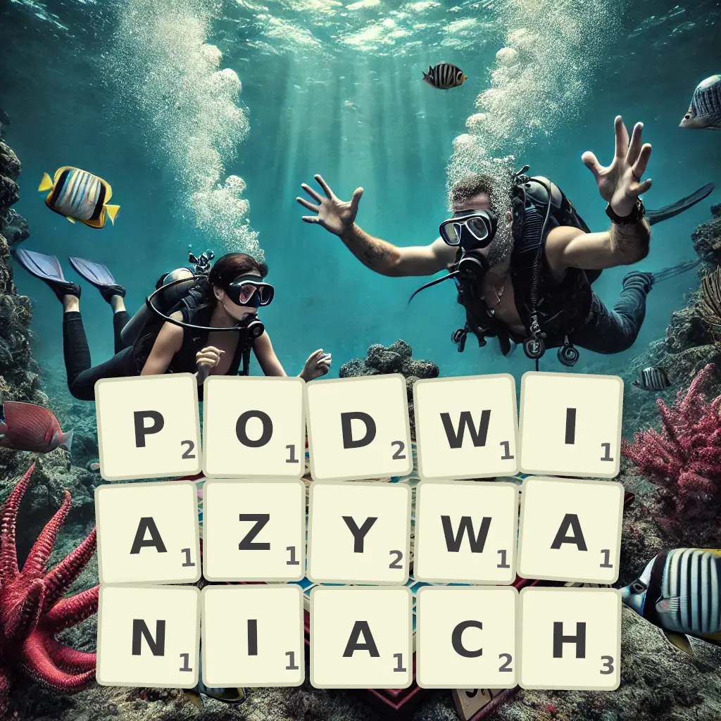 Lista słów z liter PODWIĄZYWANIACH Słowa z liter PODWIĄZYWANIACH