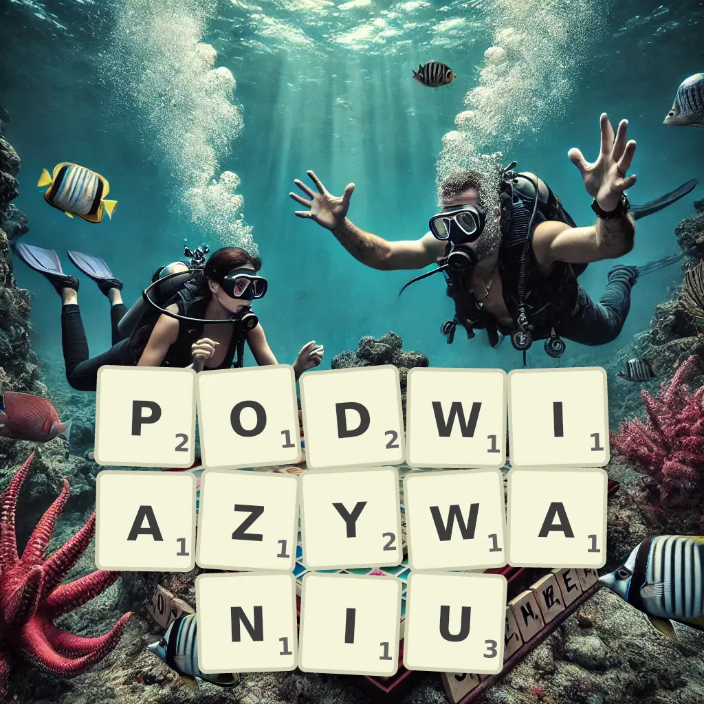 Słowa z liter PODWIĄZYWANIU