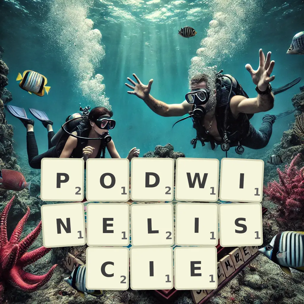 Słowa z liter PODWINĘLIŚCIE
