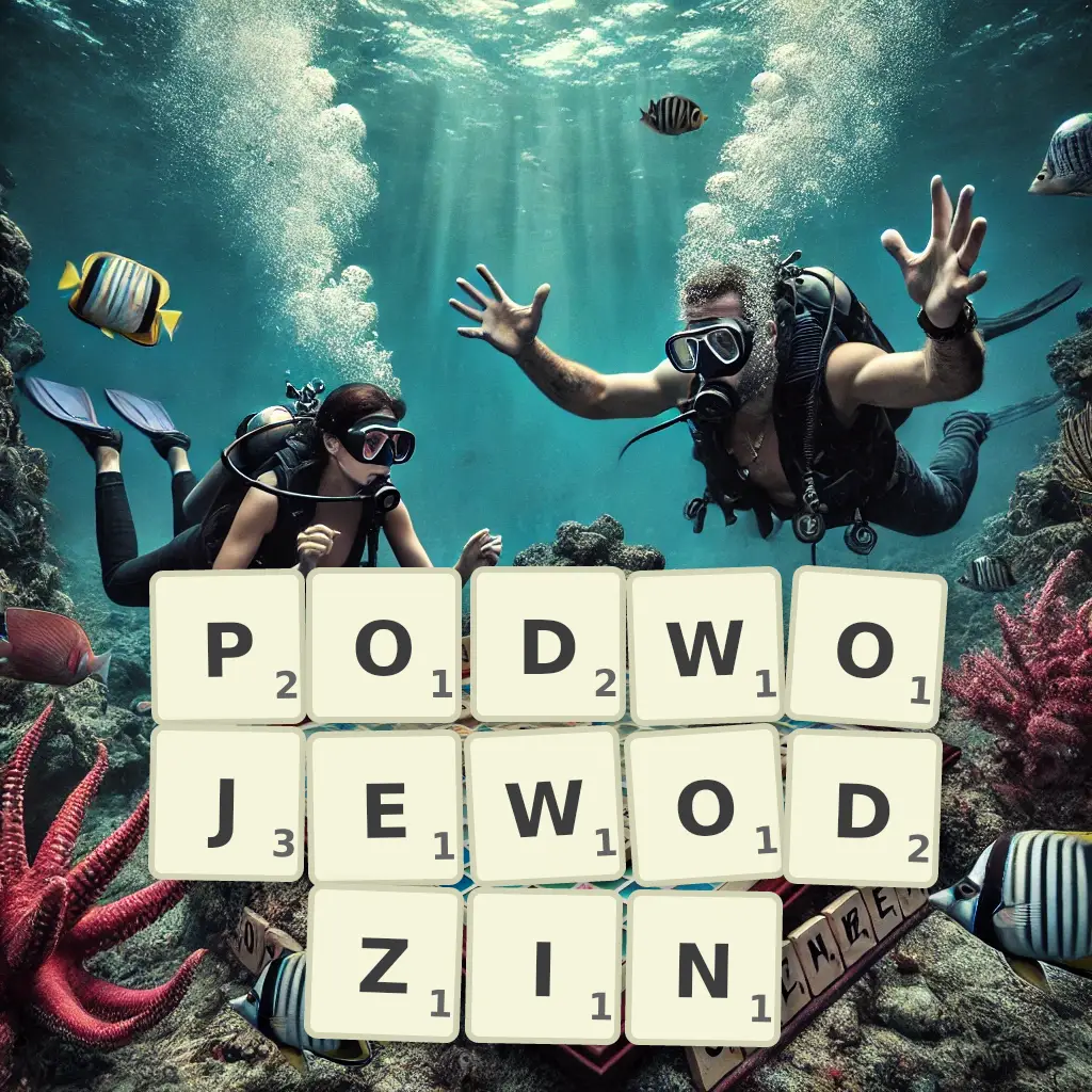 Słowa z liter PODWOJEWODZIN