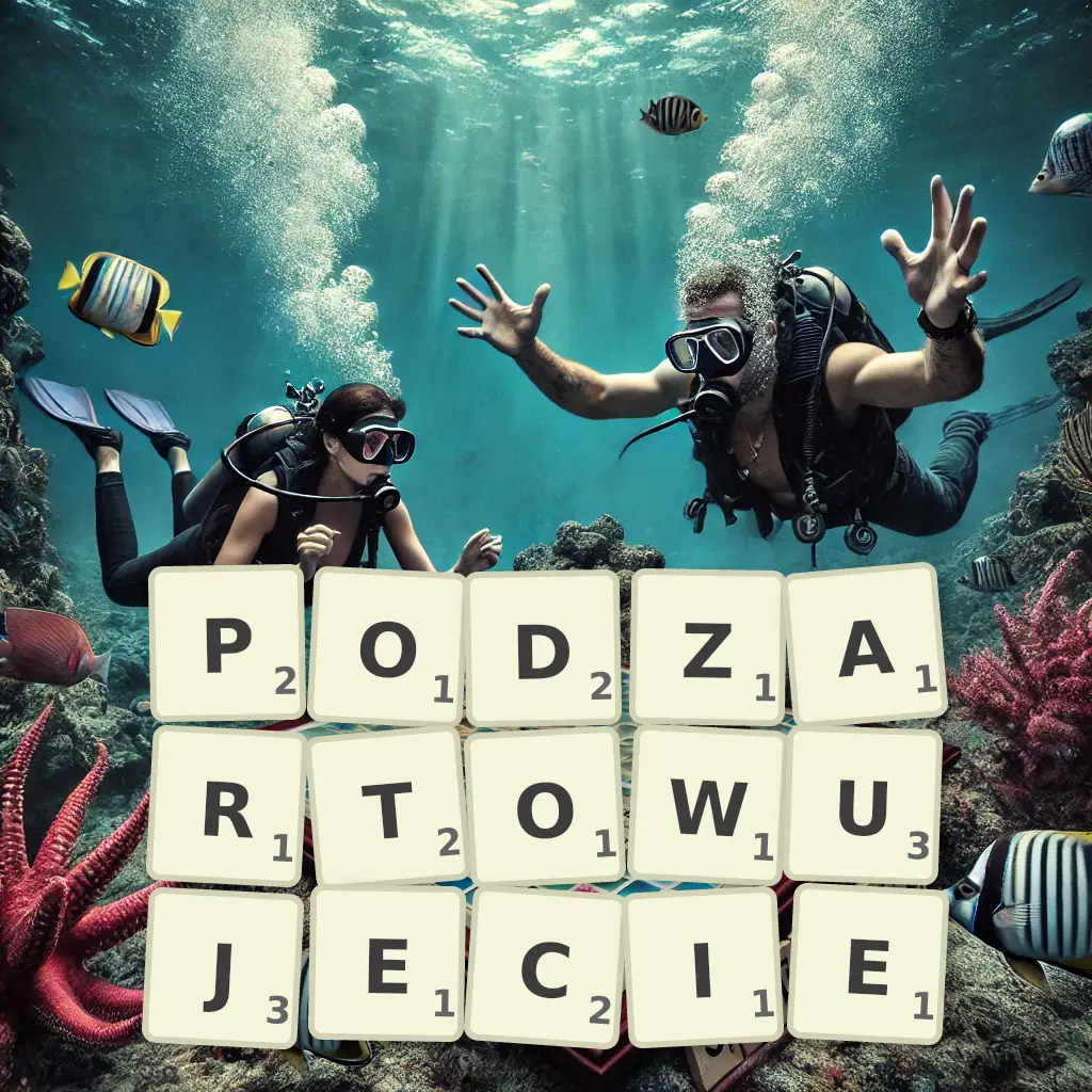 Słowa z liter PODŻARTOWUJECIE