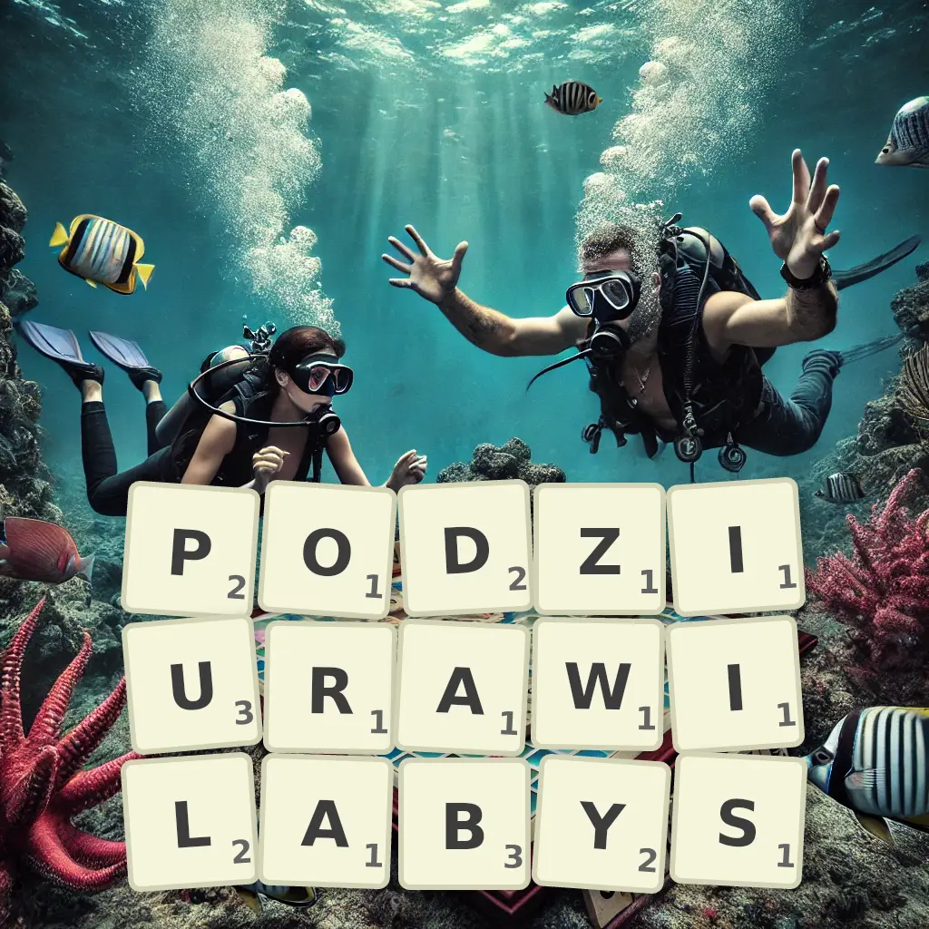 Słowa z liter PODZIURAWIŁABYŚ