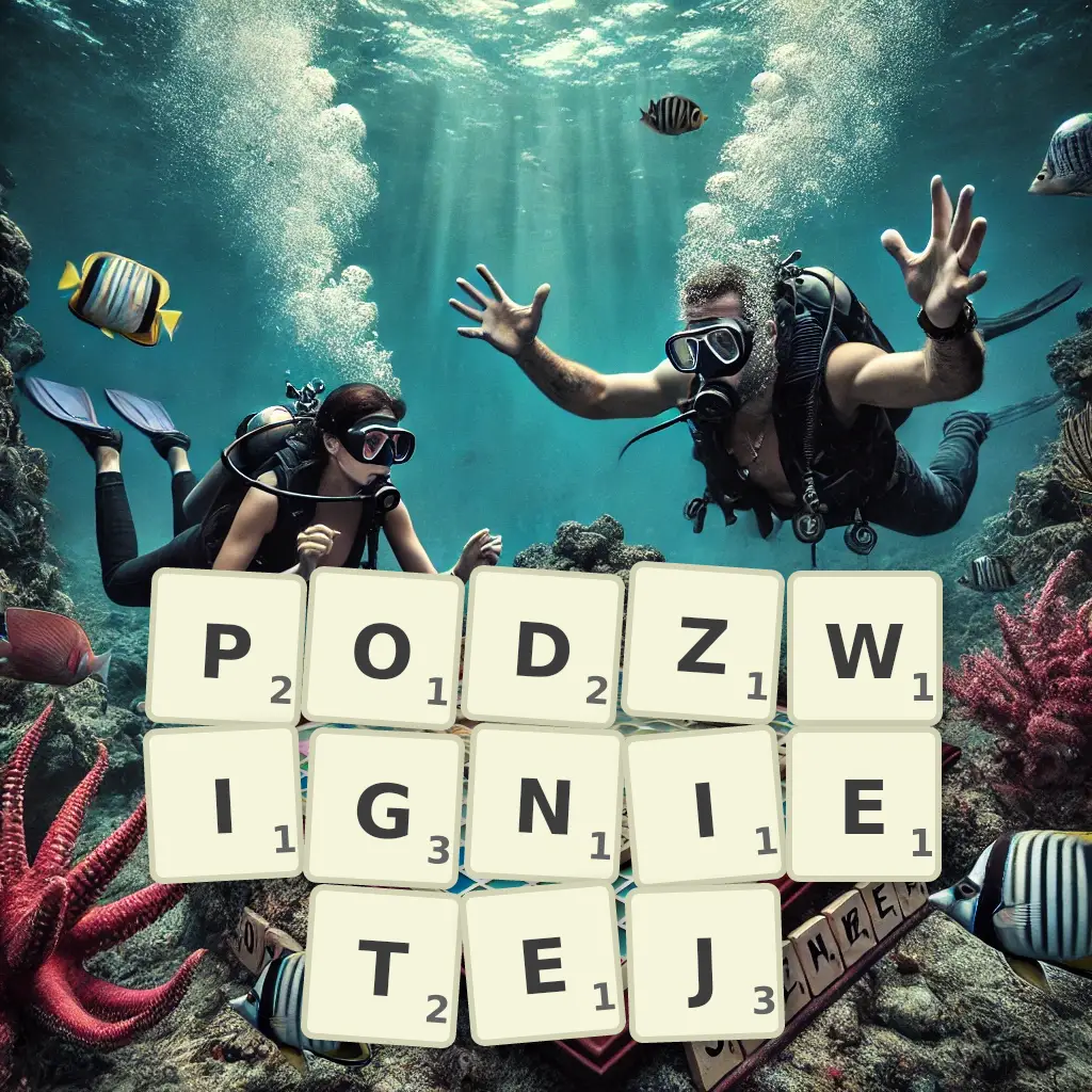 Lista słów z liter PODŹWIGNIĘTEJ Słowa z liter PODŹWIGNIĘTEJ