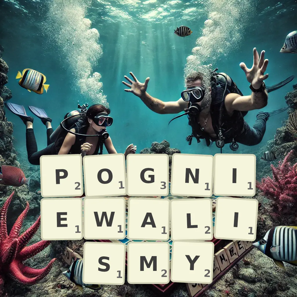 Słowa z liter POGNIEWALIŚMY