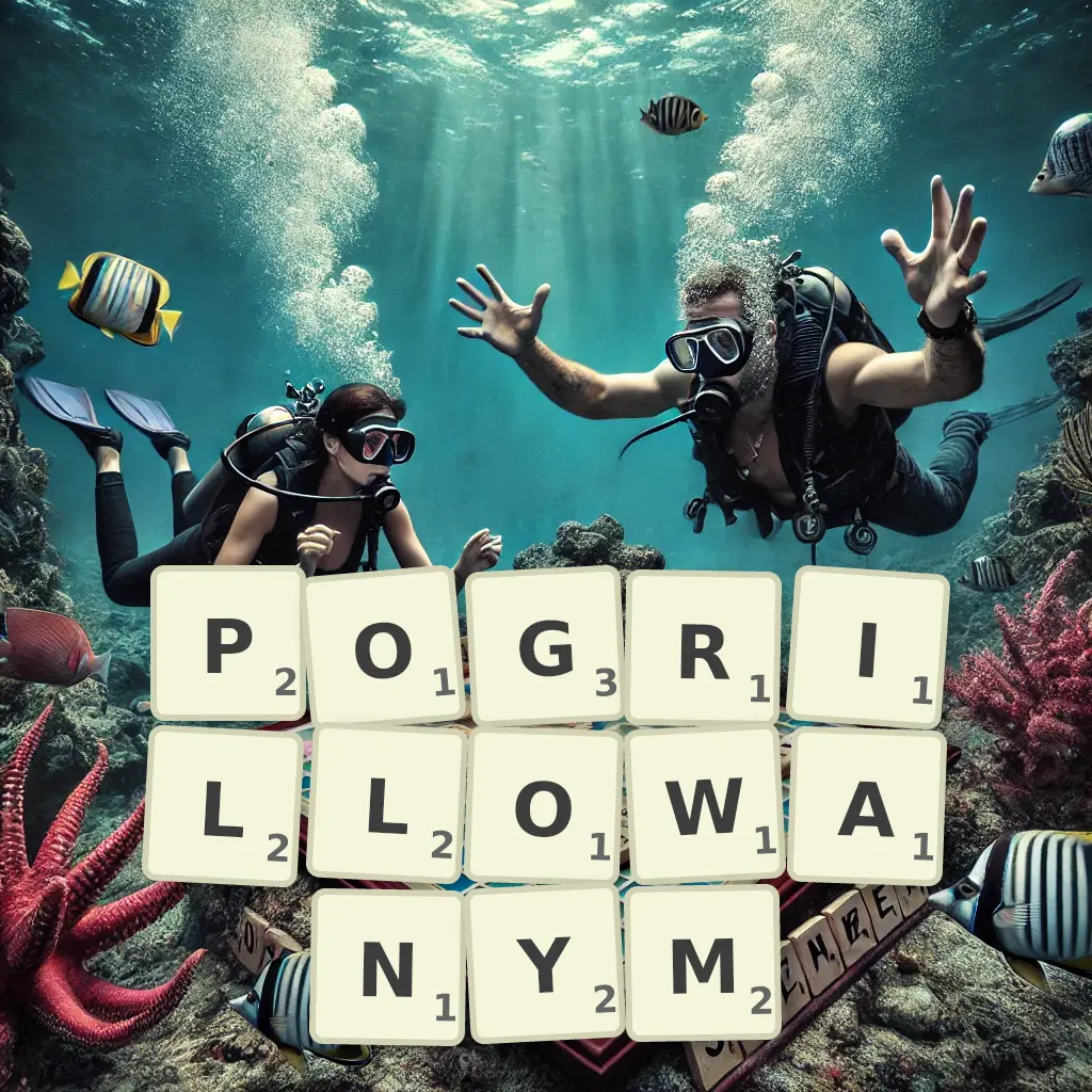 Słowa z liter POGRILLOWANYM