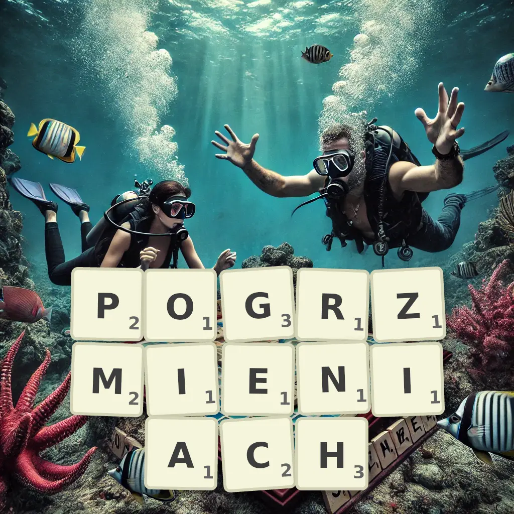Słowa z liter POGRZMIENIACH
