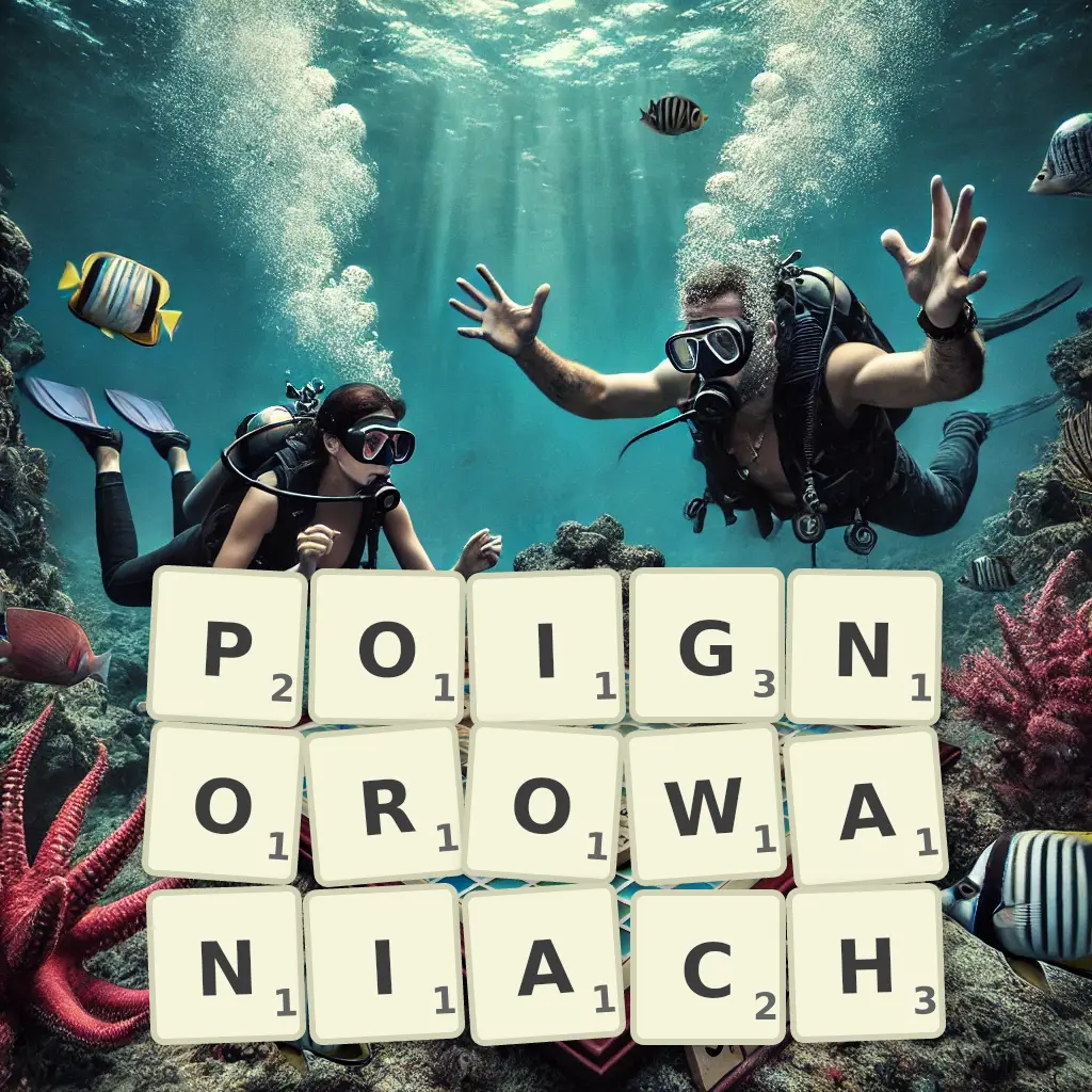 Lista słów z liter POIGNOROWANIACH Słowa z liter POIGNOROWANIACH