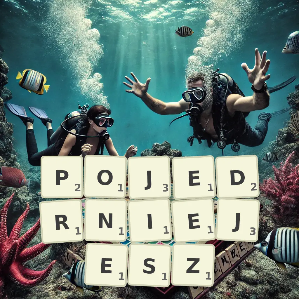 Słowa z liter POJĘDRNIEJESZ