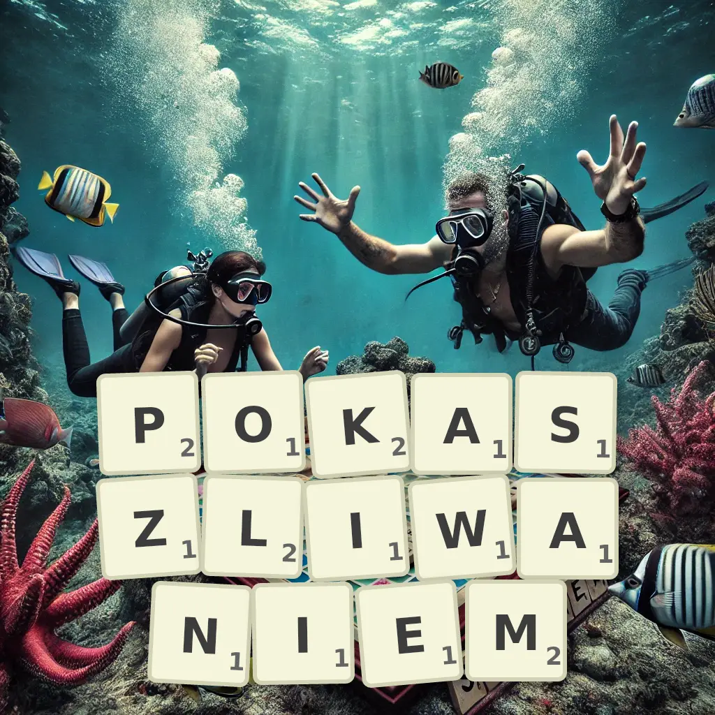 Słowa z liter POKASZLIWANIEM