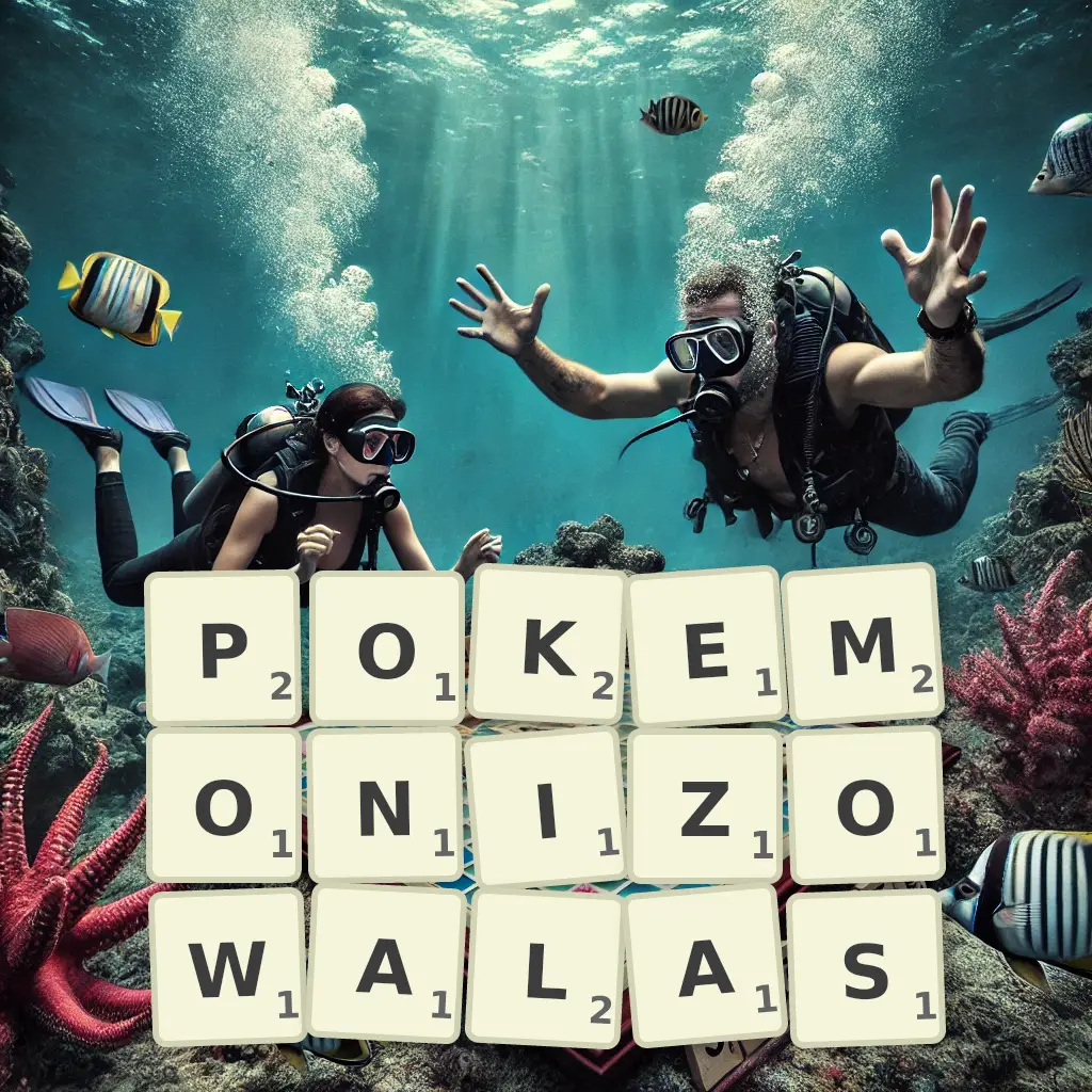 Słowa z liter POKEMONIZOWAŁAŚ