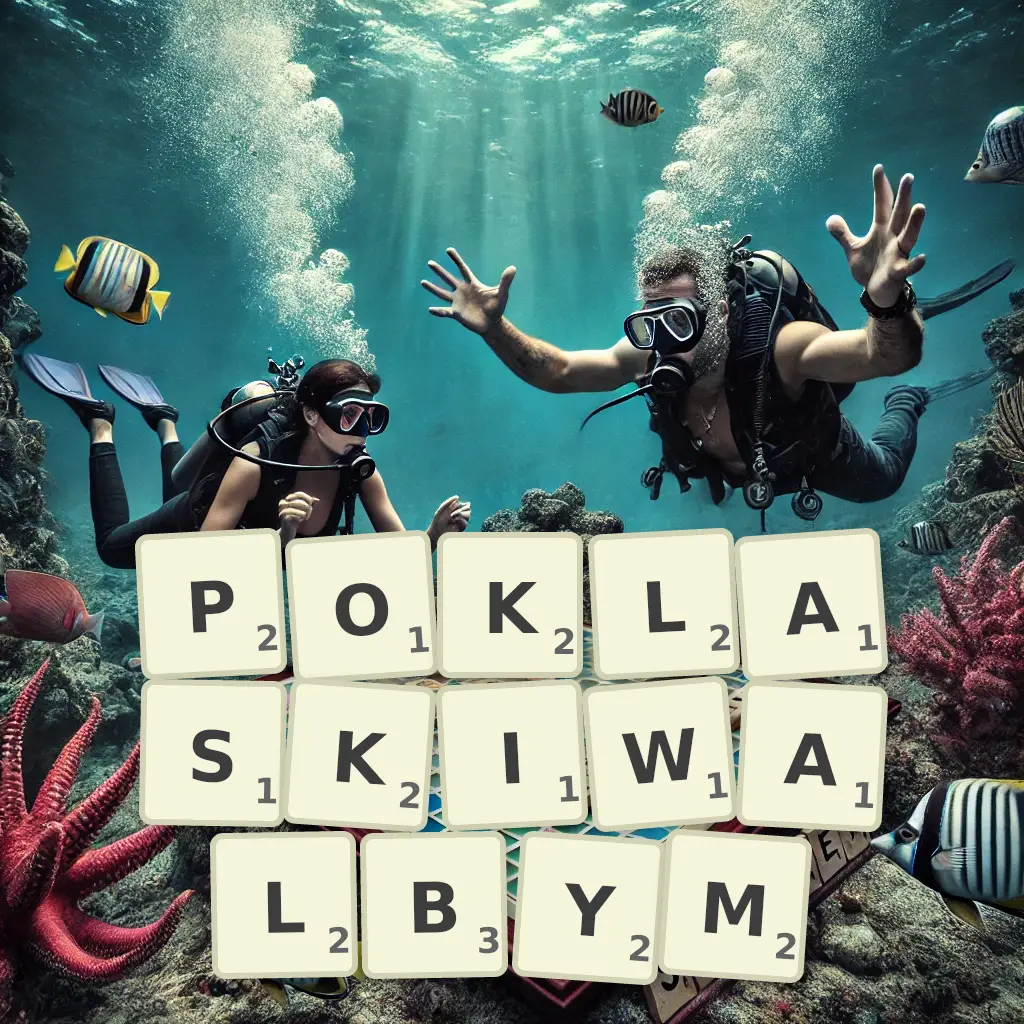 Słowa z liter POKLASKIWAŁBYM